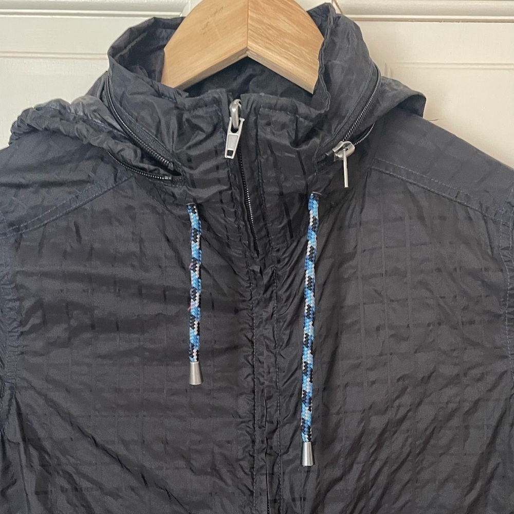 Free People Festival Parachute Jacket Windbreaker XS Black Packable Utility - Picture 4 of 12